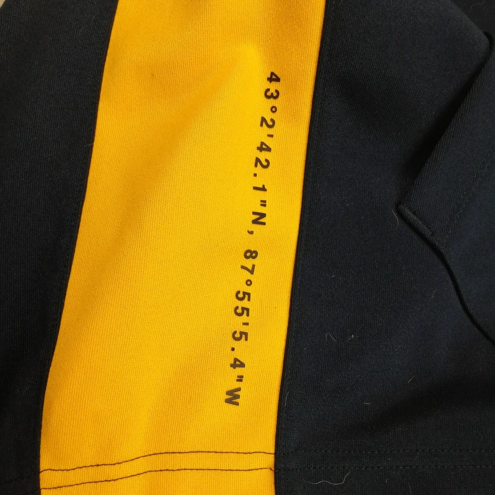 Jordan Marquette Golden Eagles Hoodie Mens XL Blue Yellow Basketball Sweatshirt